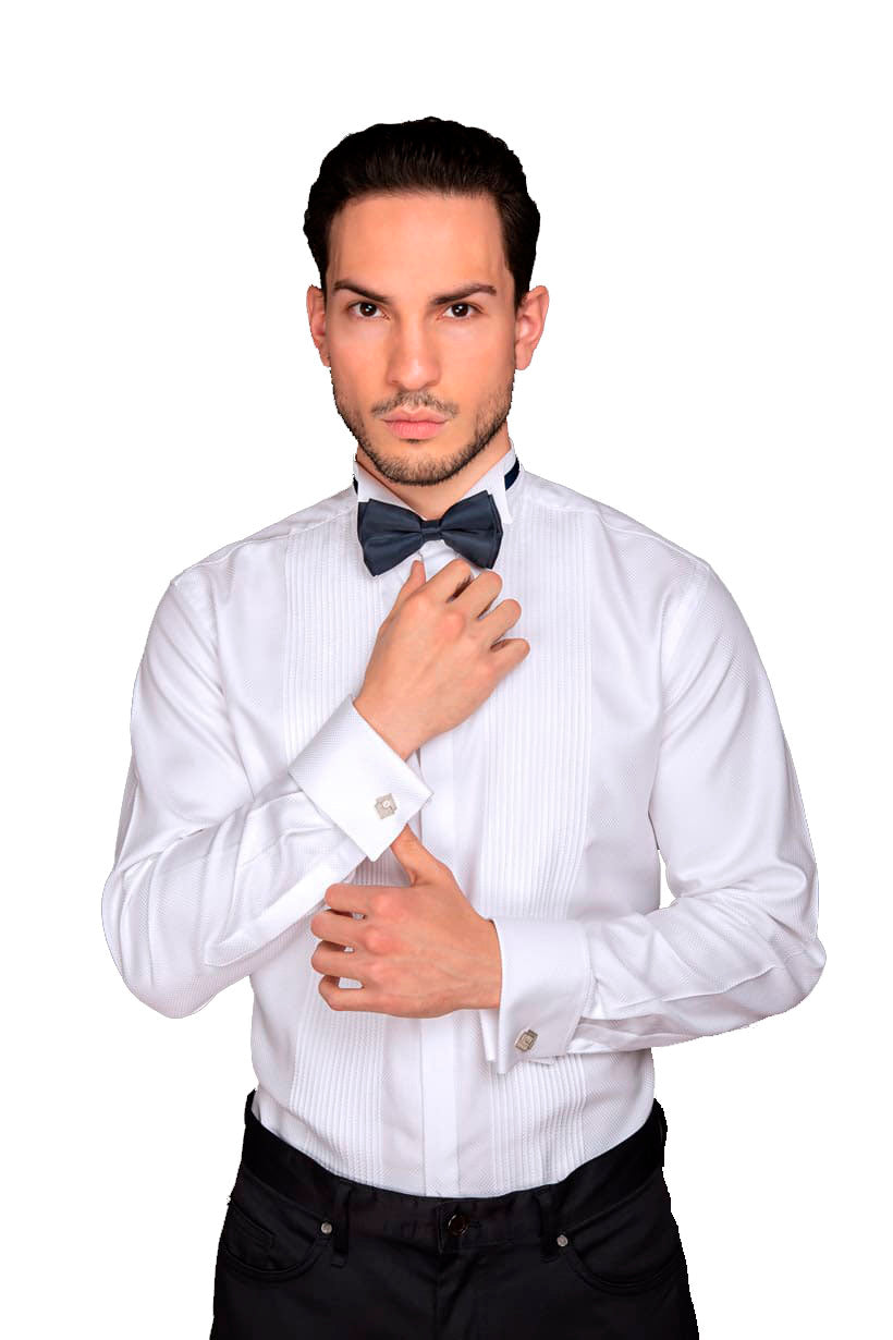 CAMISA HOMBRE SMOKING BLANCA